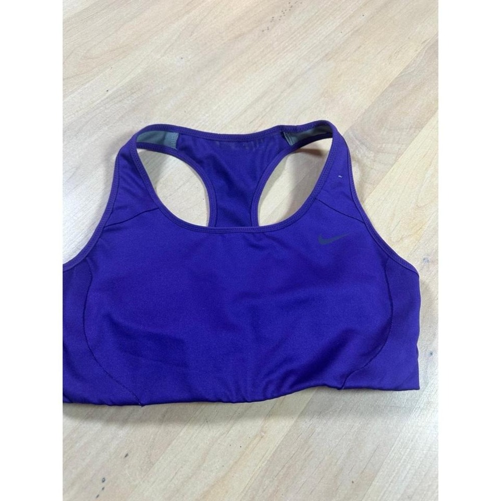 Nike Sports Bra‎ Purple Racerback Padded Athletic Workout Gym Activewear S